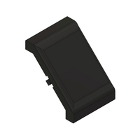 MODULAR SOLUTIONS ALUMINUM GUSSET<br>30MM X 30MM BLACK PLASTIC CAP COVER FOR 40-140-1, FOR A FINISHED APPEARANCE